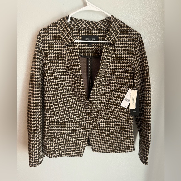 Liverpool Houndstooth Blazer | NWT | Size Small | MSRP $119 - Picture 1 of 16